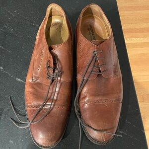 Johnston & Murphy Light Brown Leather Oxfords